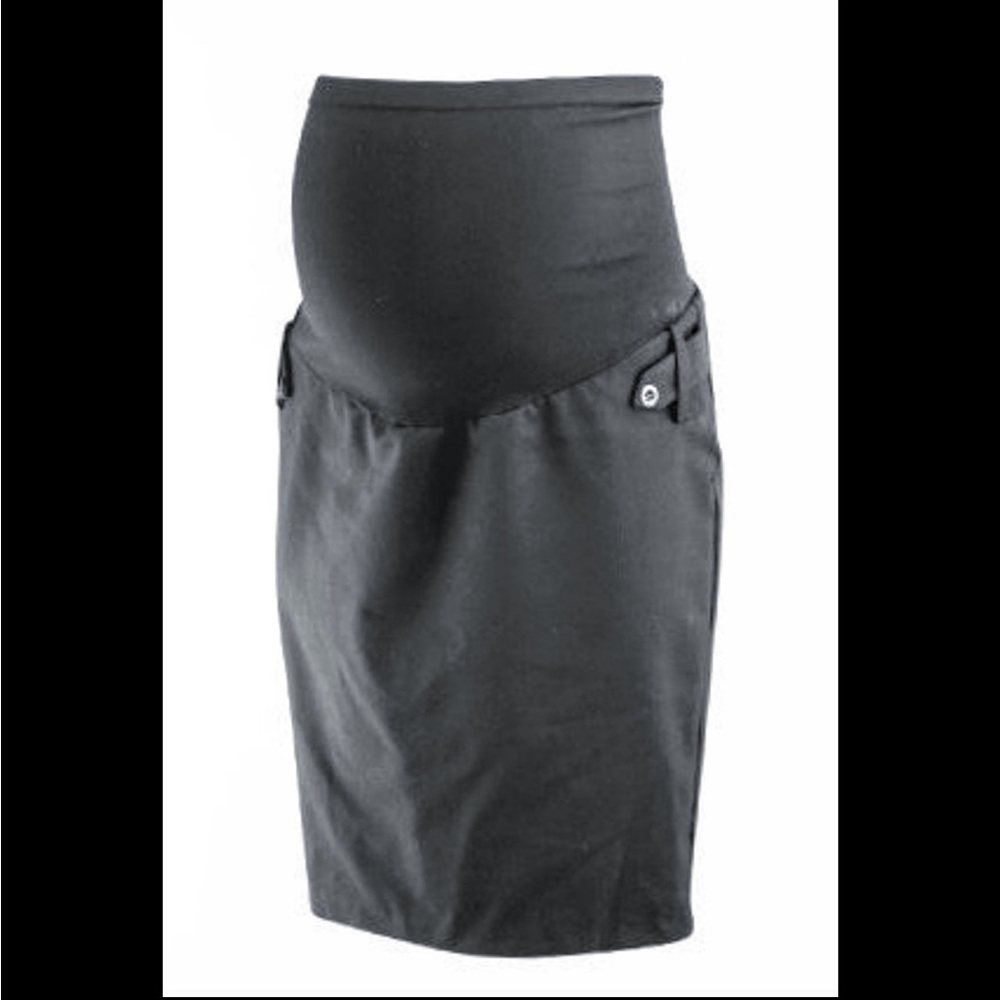 Motherhood Maternity Black Pencil Skirt Size Medium